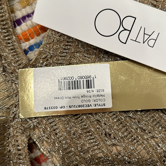 PatBO Metallic Fringe Mini Dress - Picture 7 of 7